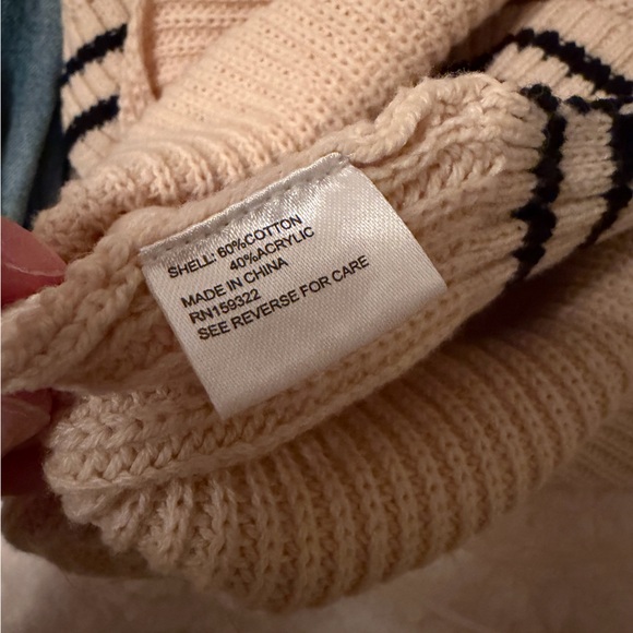 Evereve Cream Knit Collared Sweater - Picture 5 of 8